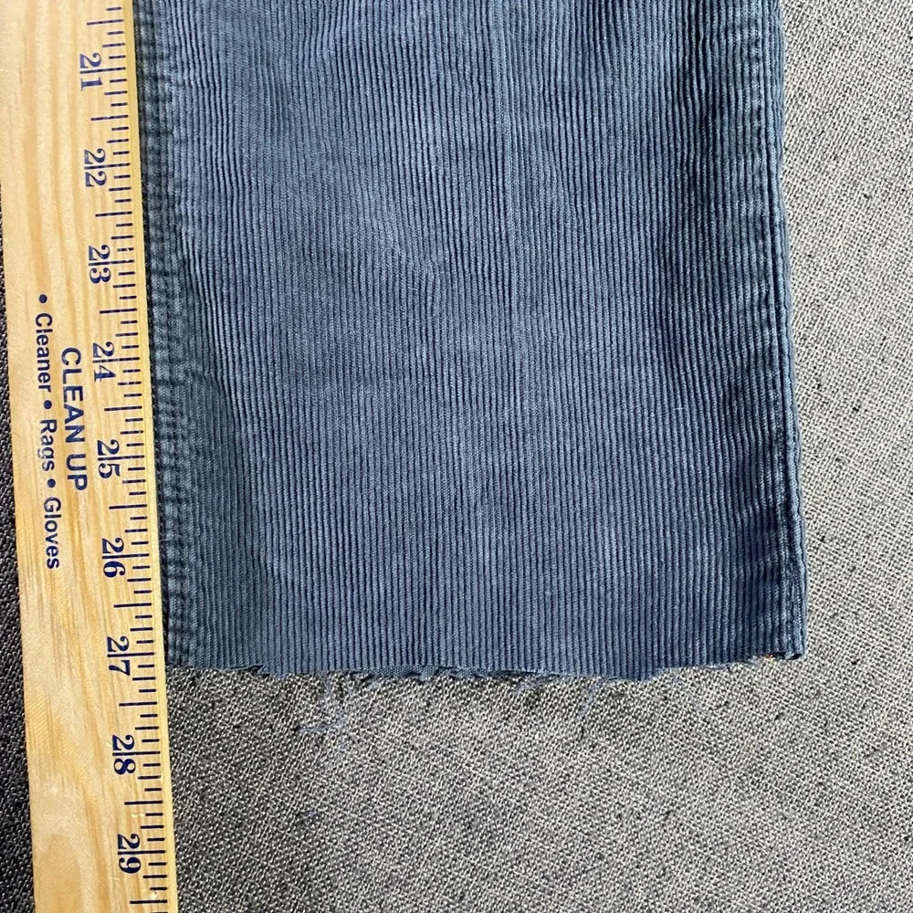 Banana Republic Vintage Straight Corduroy Pant Men 30x30 (Fit 30x27) Gray Cotton